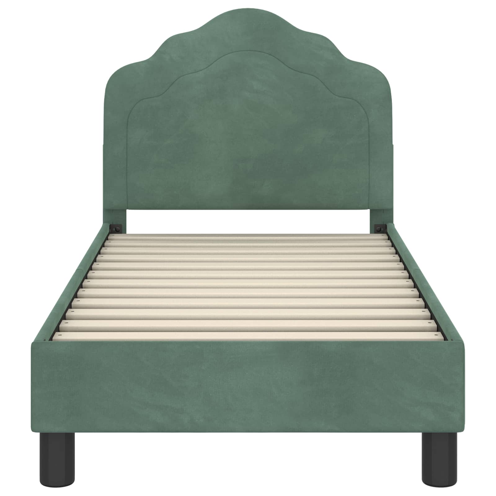 Struttura letto per bambini con testata Verde Mare 70 x 140 cm 42010934
