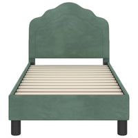 Struttura letto per bambini con testata Verde Mare 70 x 140 cm 42010934