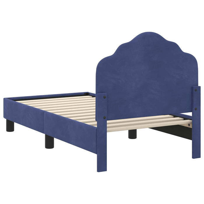 Struttura letto per bambini con testata Blu Polizia 70 x 140 cm 42010935