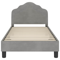Struttura letto bambini con testata Grigio chiaro 80 x 160 cm 42010936