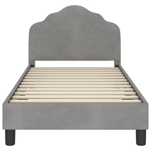 Struttura letto bambini con testata Grigio chiaro 80 x 160 cm 42010936