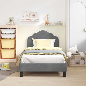 Struttura letto bambini con testata Grigio scuro 80 x 160 cm 42010937