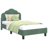 Struttura letto bambini con testata Verde Mare 80 x 160 cm 42010941
