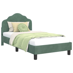 Struttura letto bambini con testata Verde Mare 80 x 160 cm 42010941