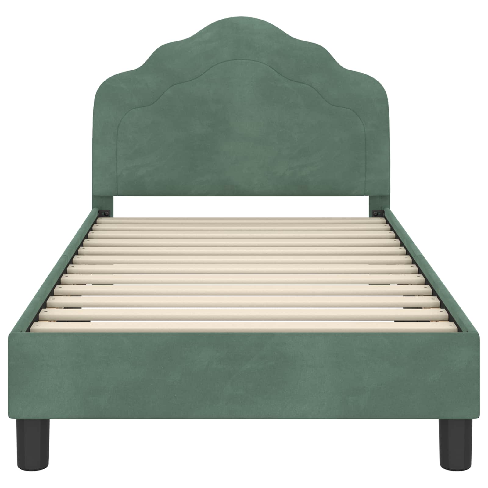 Struttura letto bambini con testata Verde Mare 80 x 160 cm 42010941