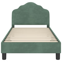 Struttura letto bambini con testata Verde Mare 80 x 160 cm 42010941