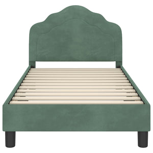 Struttura letto bambini con testata Verde Mare 80 x 160 cm 42010941