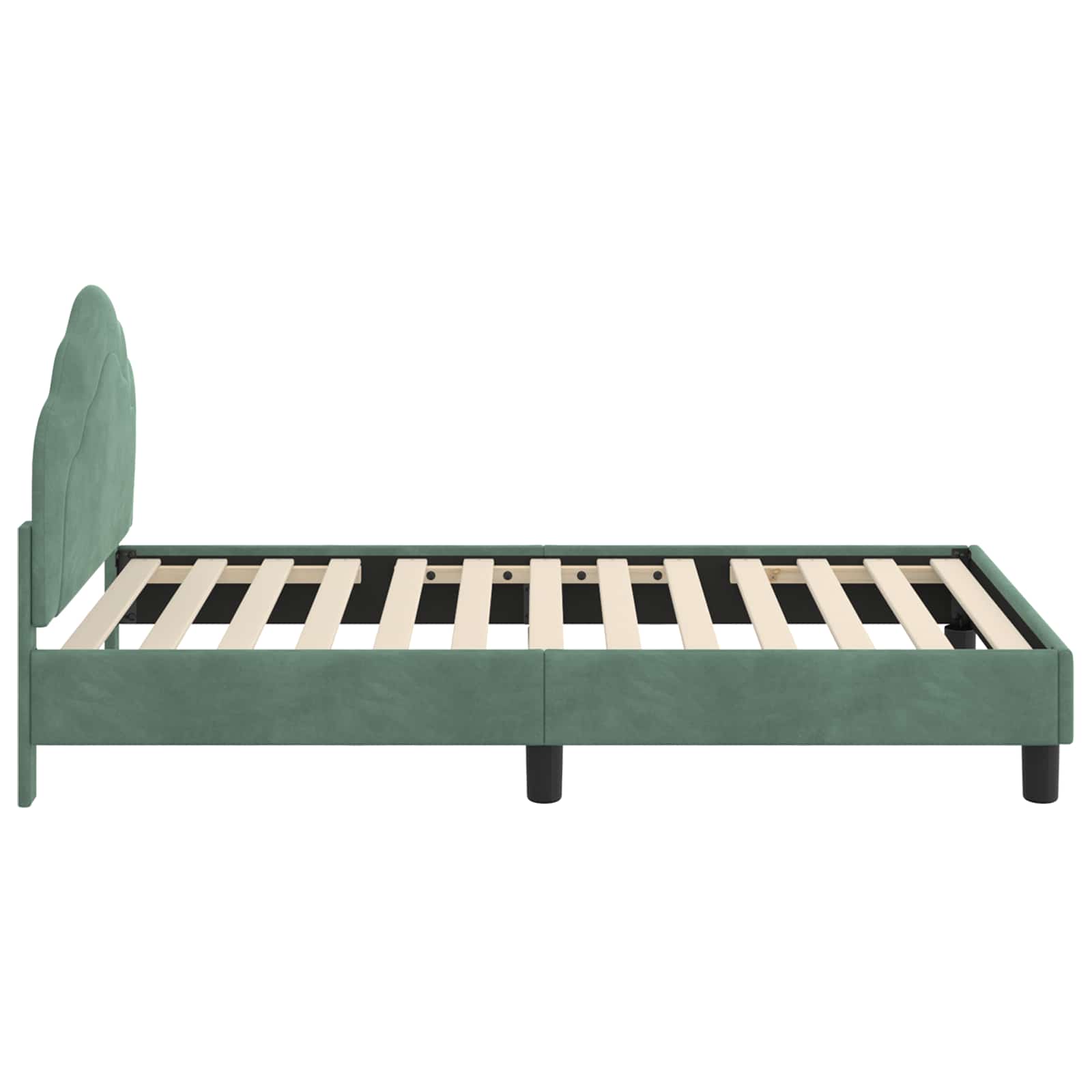 Struttura letto bambini con testata Verde Mare 80 x 160 cm 42010941