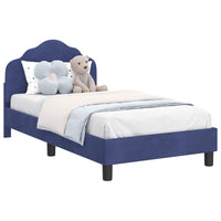 Struttura letto bambini con testata Blu Polizia 80 x 160 cm 42010942