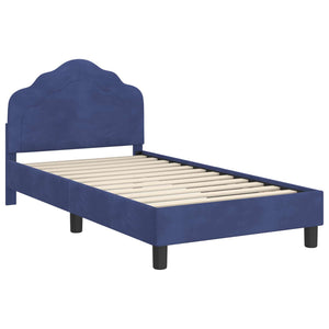 Struttura letto bambini con testata Blu Polizia 80 x 160 cm 42010942