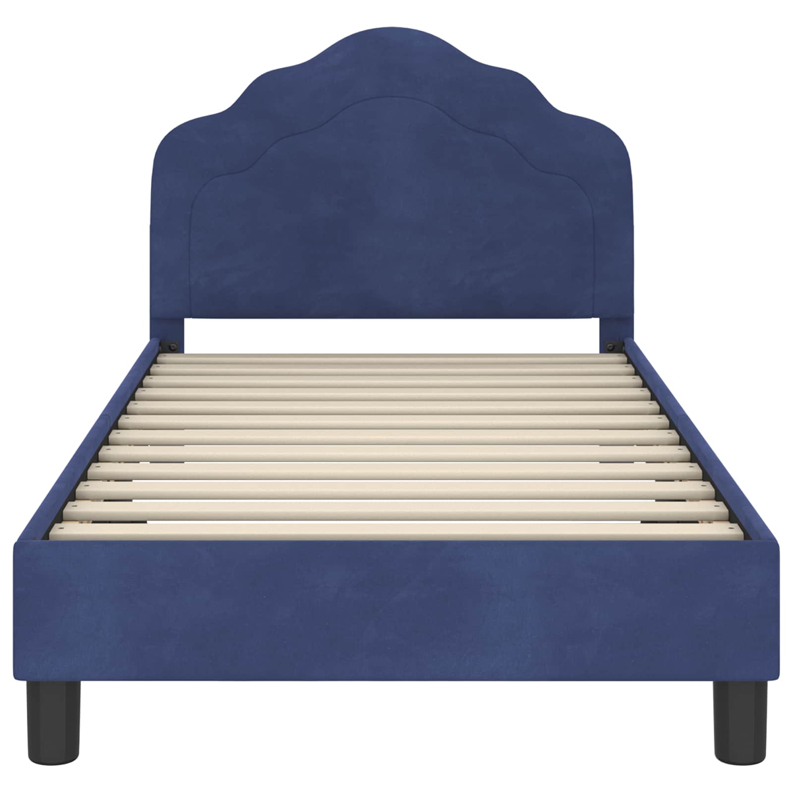 Struttura letto bambini con testata Blu Polizia 80 x 160 cm 42010942
