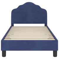 Struttura letto bambini con testata Blu Polizia 80 x 160 cm 42010942