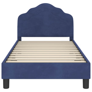 Struttura letto bambini con testata Blu Polizia 80 x 160 cm 42010942