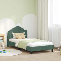Struttura letto bambini con testata Verde Mare 80 x 200 cm 42010948
