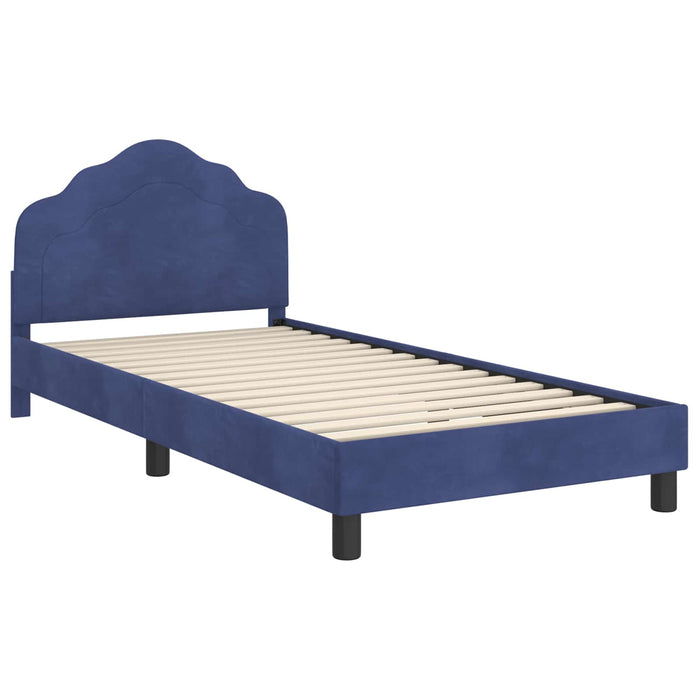 Struttura letto bambini con testata Blu Polizia 80 x 200 cm 42010949
