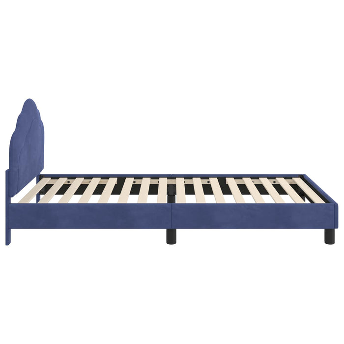Struttura letto bambini con testata Blu Polizia 80 x 200 cm 42010949