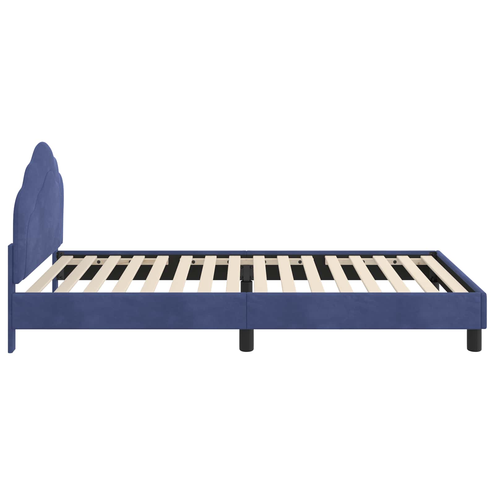 Struttura letto bambini con testata Blu Polizia 90 x 190 cm 42010956