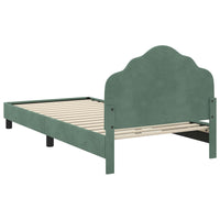 Struttura letto bambini con testata Verde Mare 90 x 200 cm 42010962