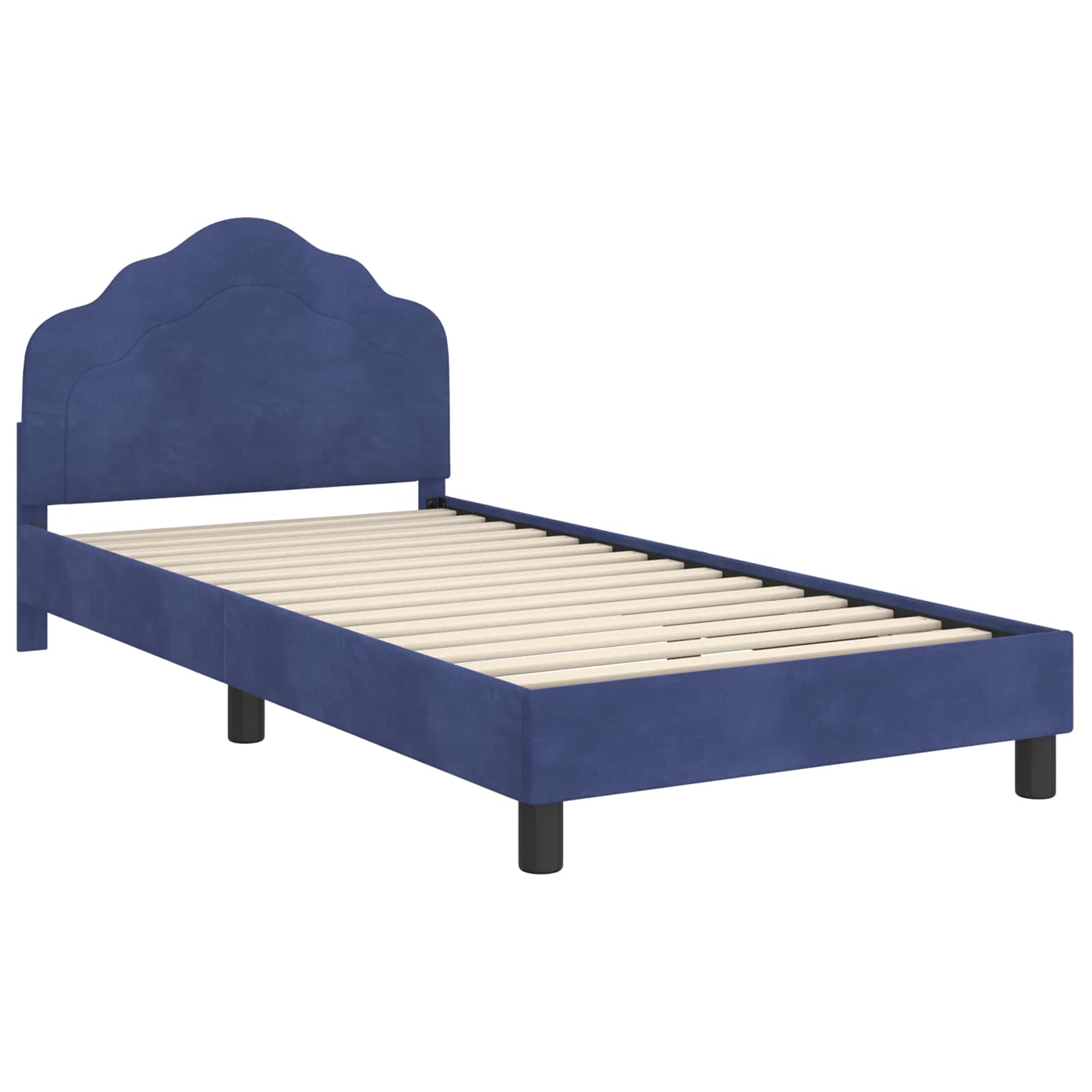 Struttura letto bambini con testata Blu Polizia 90 x 200 cm 42010963