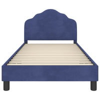Struttura letto bambini con testata Blu Polizia 90 x 200 cm 42010963