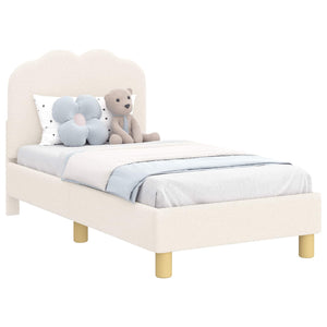 Struttura letto per bambini con testata Crema 70 x 140 cm 42010964