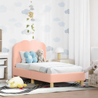 Struttura letto per bambini con testata Rosa 70 x 140 cm 42010965