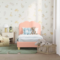 Struttura letto per bambini con testata Rosa 70 x 140 cm 42010965