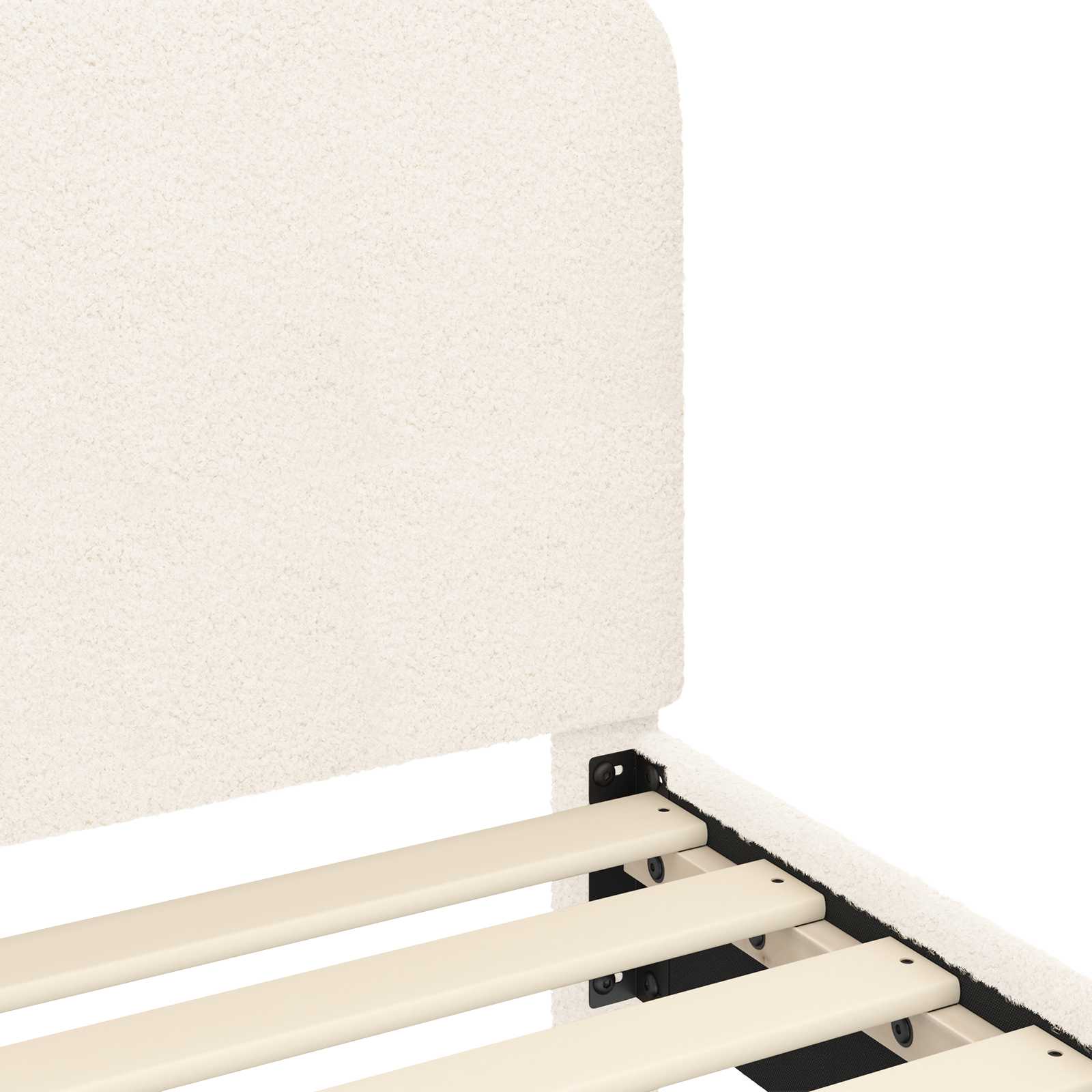 Struttura letto bambini con testata Crema 80 x 160 cm 42010967