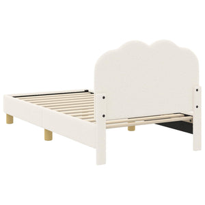 Struttura letto bambini con testata Crema 80 x 160 cm 42010967