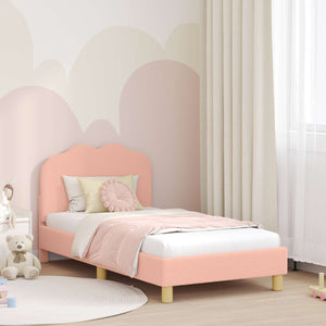 Struttura letto bambini con testata Rosa 80 x 160 cm 42010968