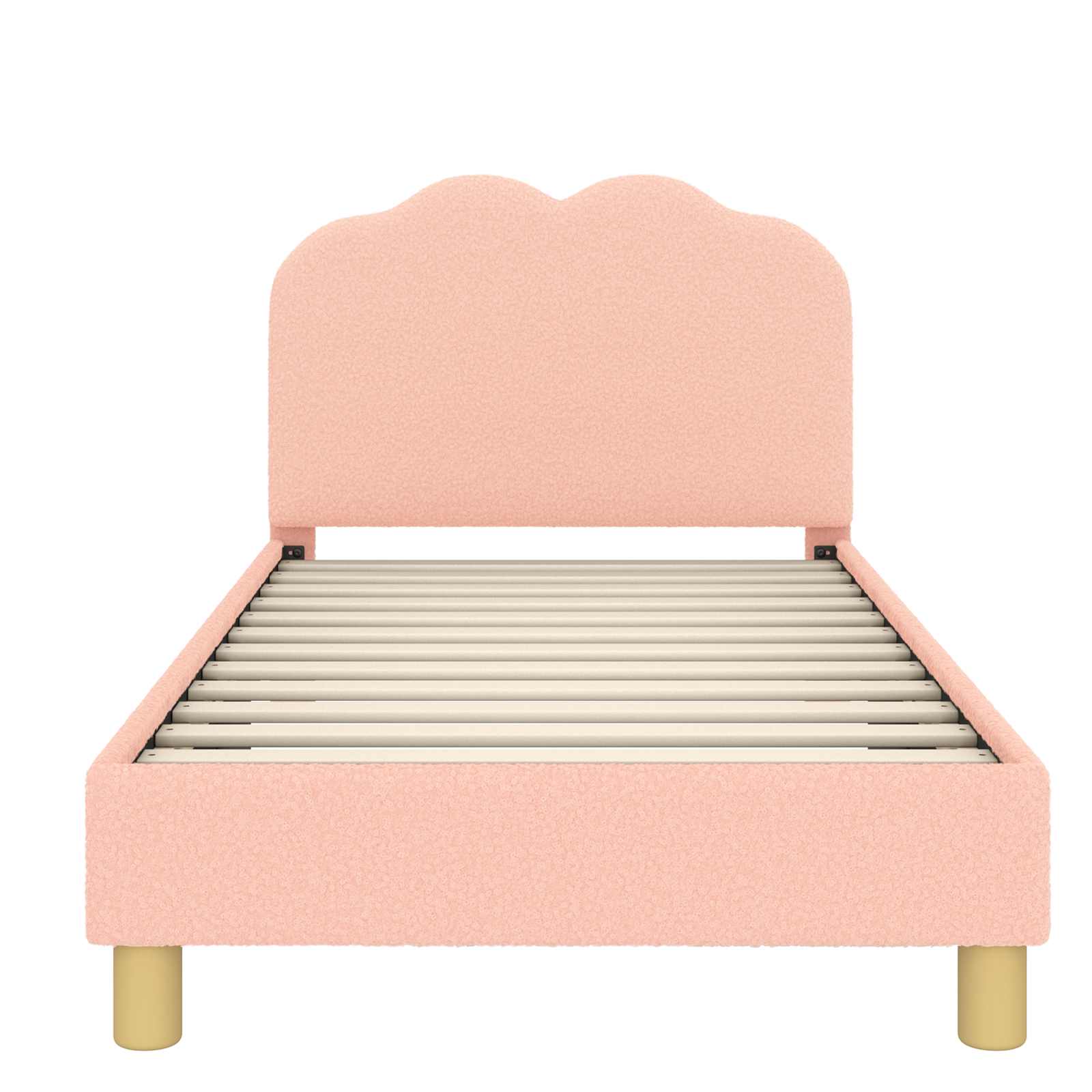 Struttura letto bambini con testata Rosa 80 x 160 cm 42010968