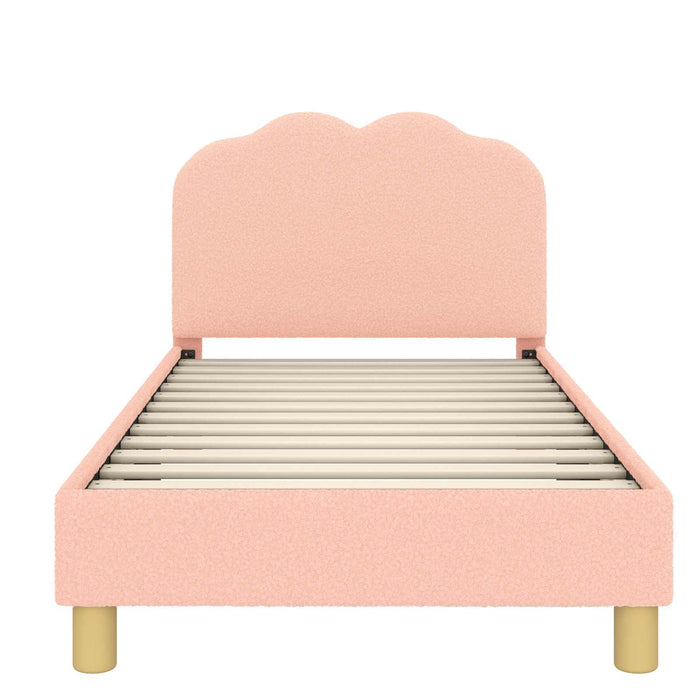 Struttura letto bambini con testata Rosa 80 x 160 cm 42010968