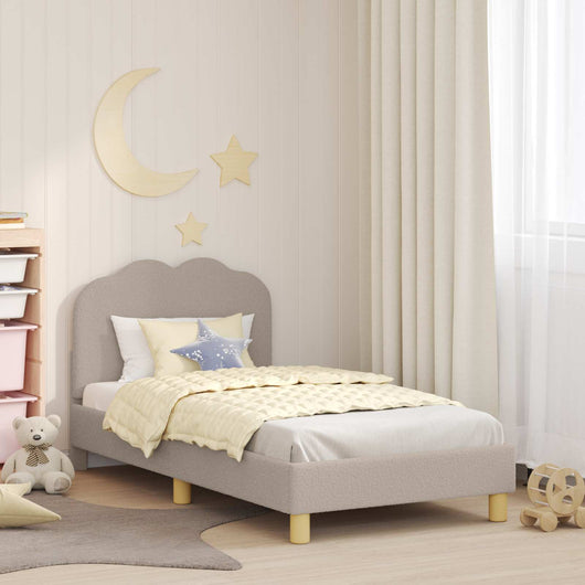 Struttura letto bambini con testata Grigio chiaro 80 x 160 cm 42010969