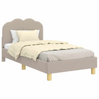Struttura letto bambini con testata Grigio chiaro 80 x 160 cm 42010969