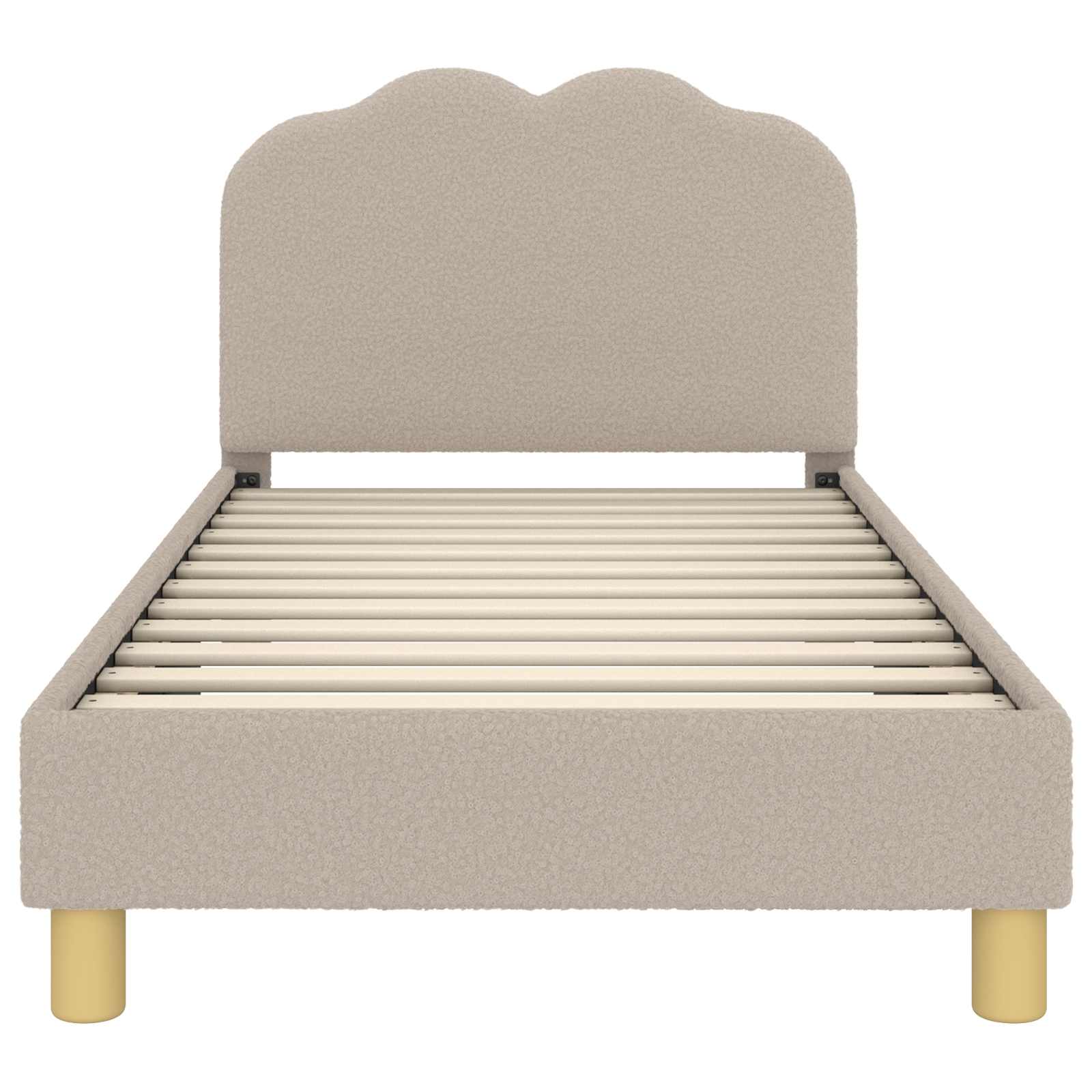 Struttura letto bambini con testata Grigio chiaro 80 x 160 cm 42010969