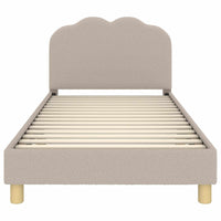 Struttura letto bambini con testata Grigio chiaro 90 x 190 cm 42010975