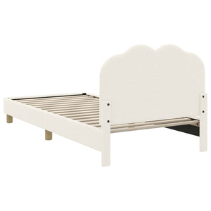 Struttura letto bambini con testata Crema 90 x 200 cm 42010976