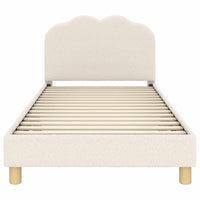 Struttura letto bambini con testata Crema 90 x 200 cm 42010976