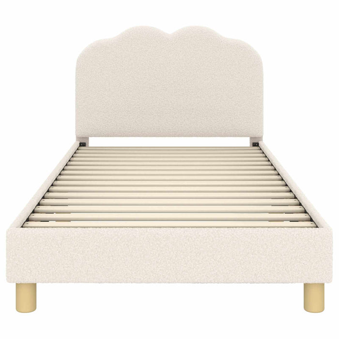 Struttura letto bambini con testata Crema 90 x 200 cm 42010976