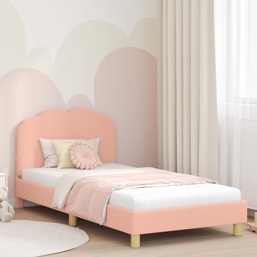 Struttura letto bambini con testata Rosa 90 x 200 cm 42010977