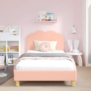 Struttura letto bambini con testata Rosa 90 x 200 cm 42010977