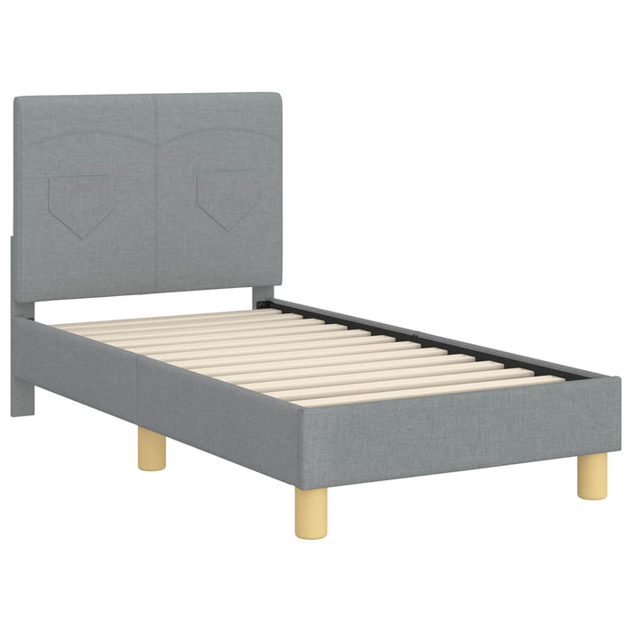 Struttura letto per bambini con testata Grigio chiaro 42010979