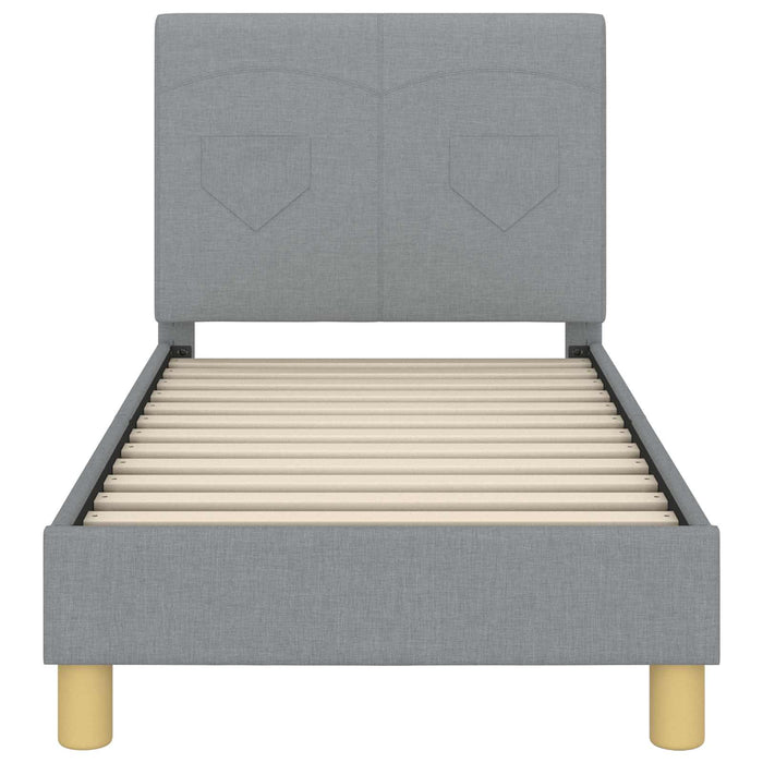 Struttura letto per bambini con testata Grigio chiaro 42010979