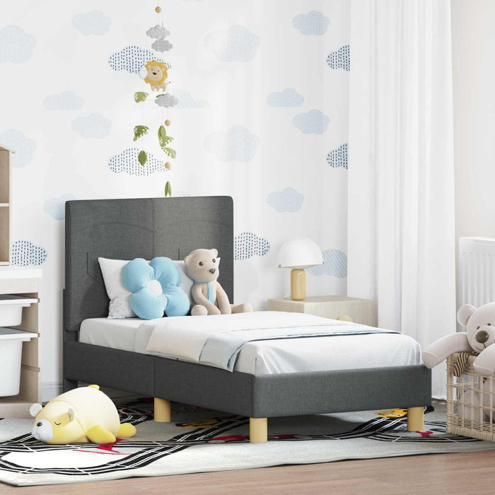 Struttura letto per bambini con testata Grigio scuro 42010980