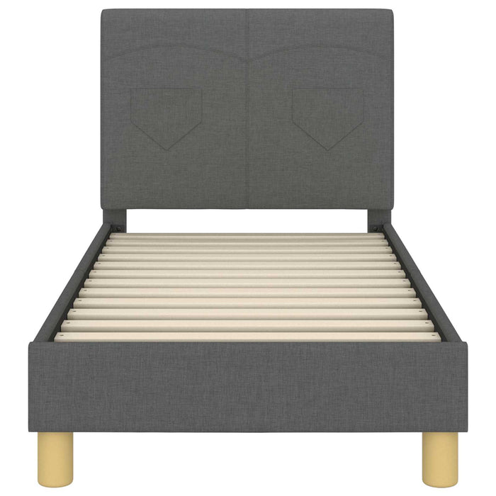 Struttura letto per bambini con testata Grigio scuro 42010980