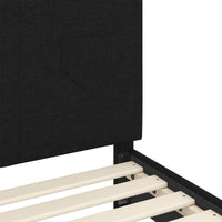 Struttura letto per bambini con testata Nero 70 x 140 cm 42010981