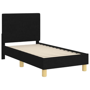 Struttura letto per bambini con testata Nero 70 x 140 cm 42010981