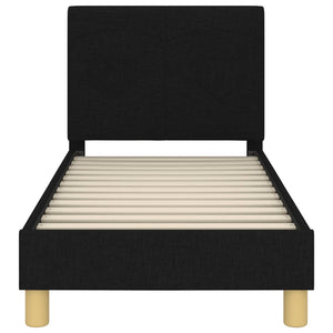 Struttura letto per bambini con testata Nero 70 x 140 cm 42010981