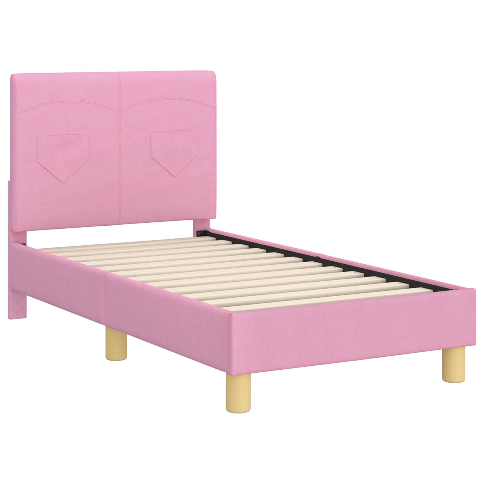 Struttura letto per bambini con testata Rosa 70 x 140 cm 42010982