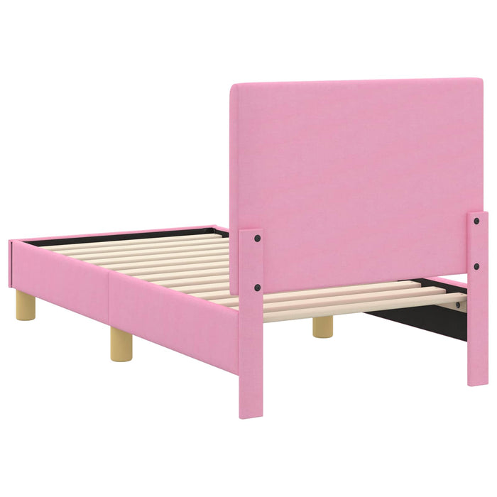 Struttura letto per bambini con testata Rosa 70 x 140 cm 42010982